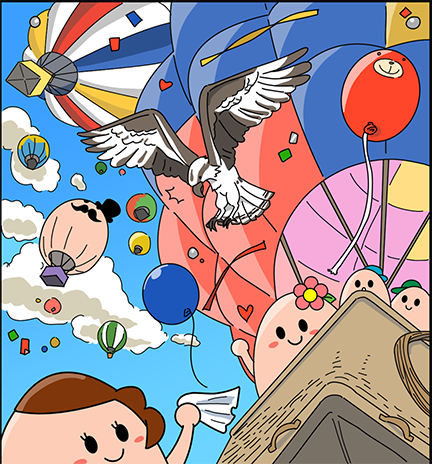カラフルな気球で空の旅♪アメリカアルバカーキのバルーンフェスタ