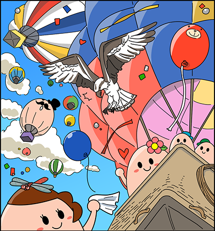 カラフルな気球で空の旅♪アメリカアルバカーキのバルーンフェスタ